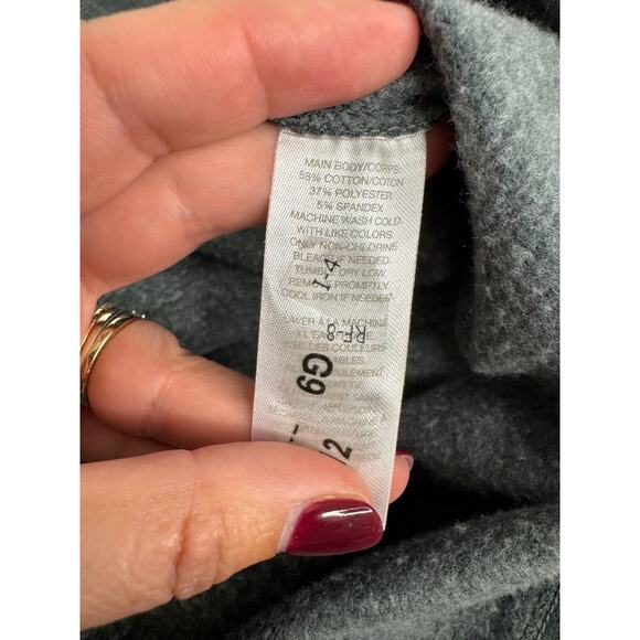 Z by Zella Womens Cropped Heathered Green Workout Hood Sweatshirt Size Medium - Picture 5 of 7